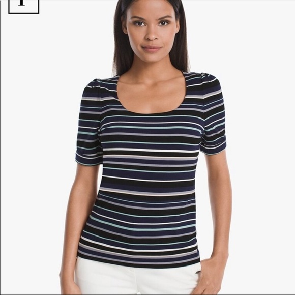 White House Black Market scoop neck tee - Picture 3 of 3